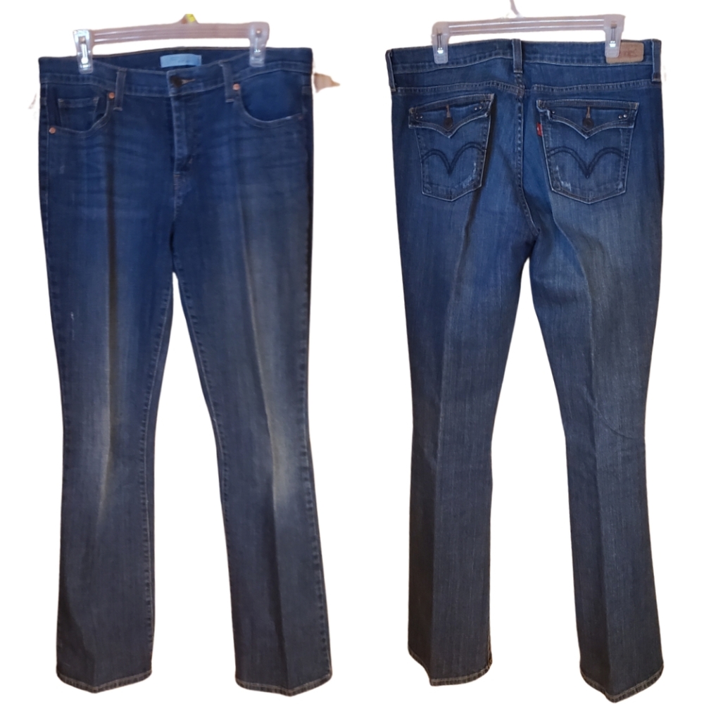Levi's Size 12 Long Tall 515 Bootcut Denim Jeans